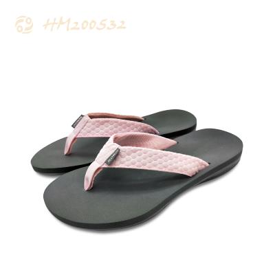 China Fashion Trend HM200532 Factory Wholesale Women Directly Flip Flops Fabric Arch Slippers Durable for sale