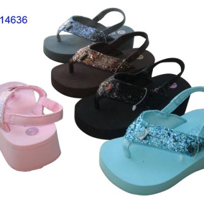 China RW14636 Cute Kid Nude Beach Slippers Die Cut Flip Flops for sale