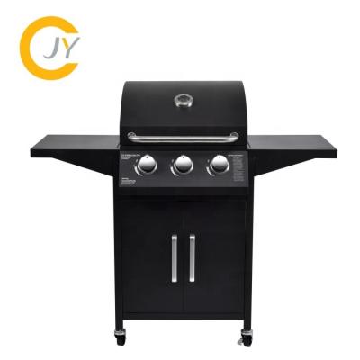 China Easily Assembled European Outdoor 3 Burner Gas Grill BBQ for sale