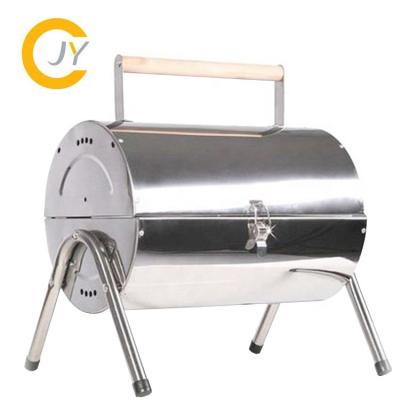 China Easily Assembled Portable Charcoal BBQ Grill Foldable Outdoor Barbecue Grill For Outdoor Picnic With Two Cooking Areas for sale