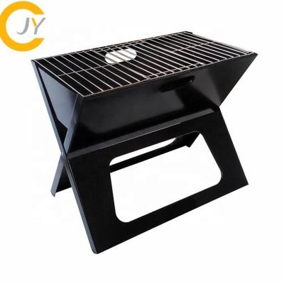 China Easily Assembled Hot Sale Powder Coated Removable Portable X Shaped Steel Barbecue Grill for sale