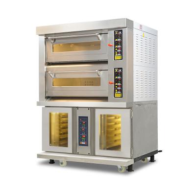 China Flour mill deck oven for classic bakery combi oven with dough proofer for sale