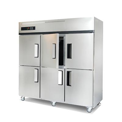 China High Freezing Effiency Baking Upright Freezers 6 Doors Air Cooled Freezer And Refrigerator for sale