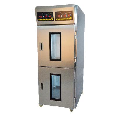 China Temperature/humidity control system are independent of each other double proofer bakery system double door 32 trays retarder proofer with freezing function for bread fermentation for sale