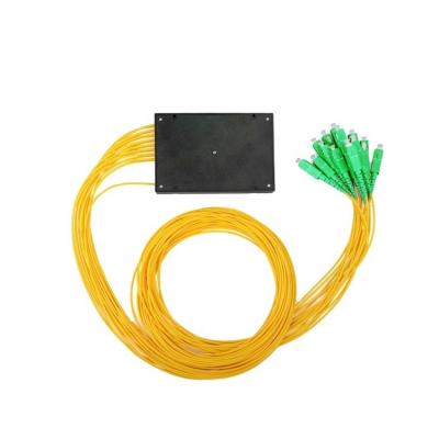 China 1x16 SC/APC High Quality ABS Fiber Optic PLC Splitter Single Mode Cassette PLC Splitter for sale