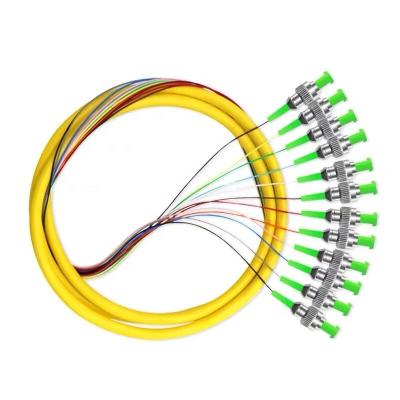 China WHB&R 12 Core Pigtail Fiber Optic Patch Cord 2mm 1 Meters FC/LC/AC -UPC/APC for sale