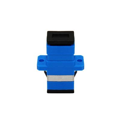 China Single Fiber Single Mode SC - SC Fiber Optic Adaptors SM SX UPC / APC Adpter Connector Telecom Equipment for sale