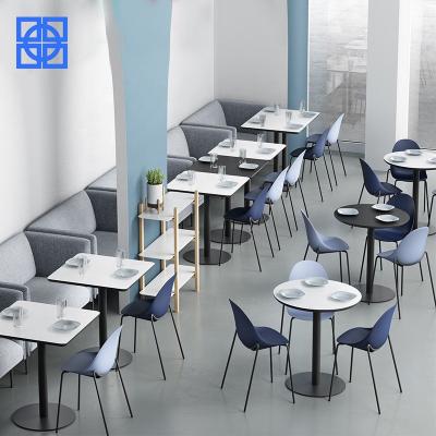 China Modern Fashion Marble Dining Table Set Used Restaurant Table And Chair for sale