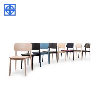 China Solid wood 2019 new wooden dining chair parts wholesale with low price for sale