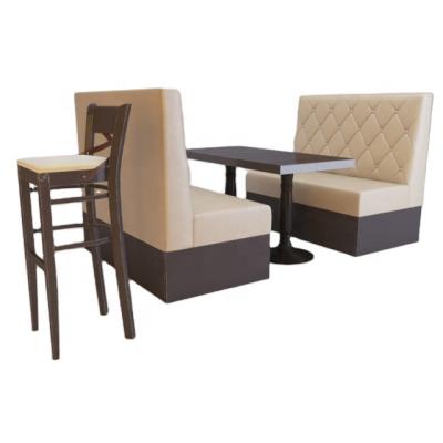 China Modern Custom Button Tufted Leather Restaurant Booth Restaurant Booth Tables Booth Seating Restaurant for sale