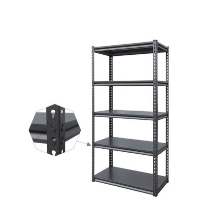 China Corrosion Protection Adjustable Gravity Goods Storage Shelf Boltless Customized Light Duty Steel Rack for sale