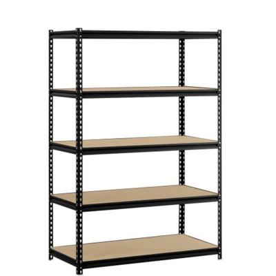 China Corrosion Protection Storage Boltless Light Duty Rack Shelves Rivet Shelving For Office Furniture Home With 5 Layers for sale