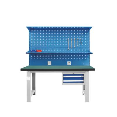 China High quality ; Anti-Static Heavy Duty ESD Steel Workbench Work Table With Drawers Working Bench For Workshop for sale