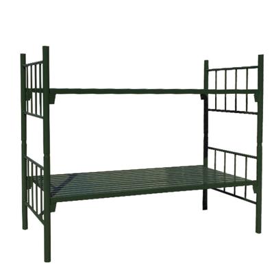 China Best Price (Size) Adjustable Student Bedroom Bed Double Layer Metal Bunk Bed Tube Bed for sale