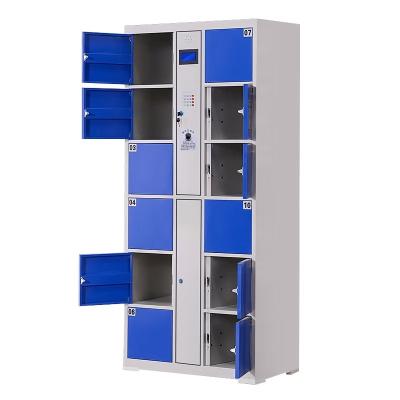 China Suppermarket/School/Hospital/Steel 24 Door Bag Electronic Locker Metal Storage Cabinet Smart Locker 24 Market Supermarket for sale