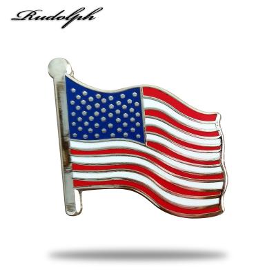 China Vietnam Custom American Flag Enamel Pin Custom Enamel Pins, Free Shipping for sale