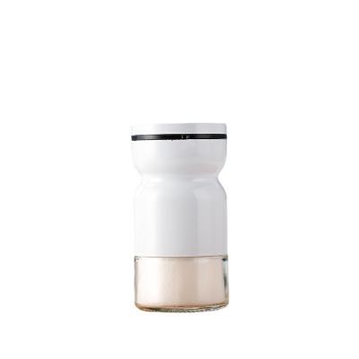 China Add Pepper 200ml Stainless Steel Case Seasoning Bottle Kitchen Pepper Barbecue Sprinkling Seasoning Jar for sale