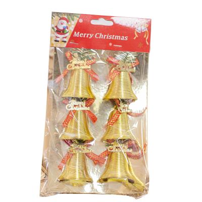 China Wholesale Antique Christmas Metal Outdoor Christmas Tree Ornaments Plastic Bell Pendant, 5cm Piece for sale