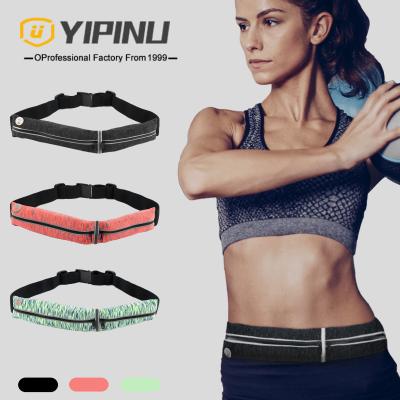 China Reflective Water Proof YIPINU Sports Belt Fashion Waist Running Bag for sale