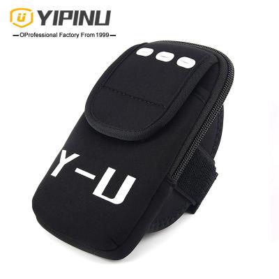 China YIPINU Lightweight Wrist Arm Bag Pocket Phone Recycling Keys Running Arm Bags for sale