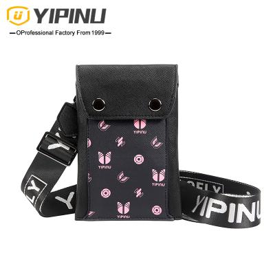 China YIPINU Waterproof Cell Phone Bags Waterproof Women Cross - Body Cell Phone Bag With Strap Shoulder Girls Phone Bag Leather Mini Wallet for sale