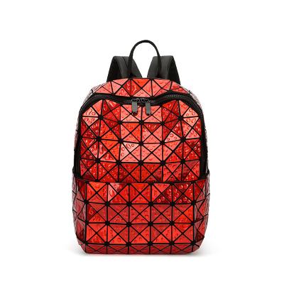 China 2021 Geometric Design Waterproof Drawstring Fashion School Quality Backpack for sale