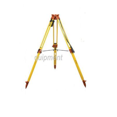 China Wooden / Fiberglass Theodolite System Quick Clamp Tripod for sale