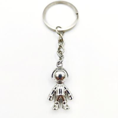 China Custom Key Chain 3D Metal Shape Astronaut Europe Keychain Key Accessories for sale