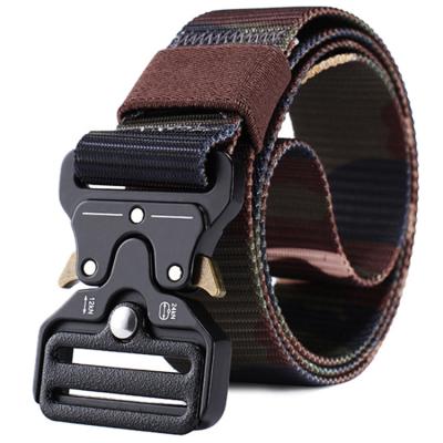 China High strength men's nylon tactical belt with quick release buckle for sale