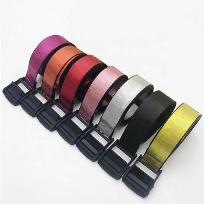 China Hot Sale Fashional Custom Fashion Polyester Woven Fabric White Nylon Webbing Belt for sale