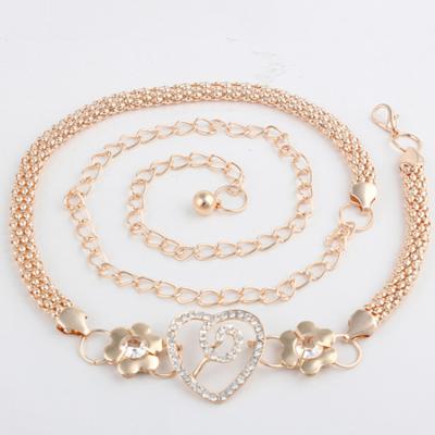 China Gold Metal Fashion Jewelry Belt Link Waist Chain For Women for sale