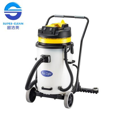 China Good Quality Car Plastic Tank 60L Dry Vacuum Cleaner With Back Squeegee HEPA Filter Vacuum Cleaner for sale