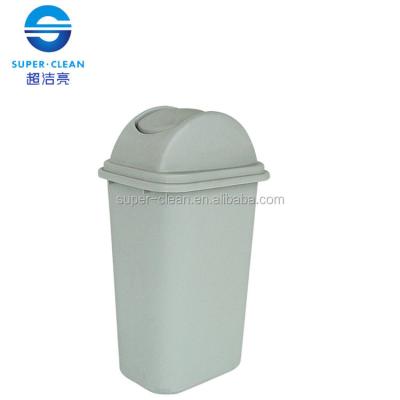 China Sustainable Household Large Square Plastic Trash Can With Cover for sale