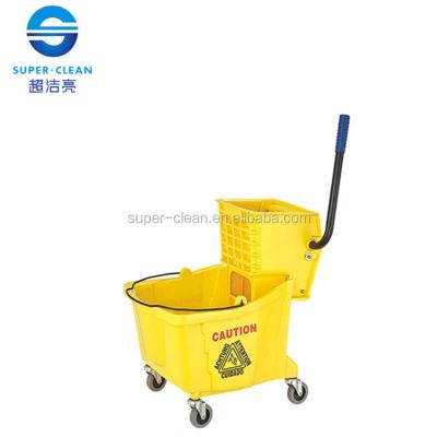 China Sustainable Simple Mop Wringer Cart For Home / Hotel for sale