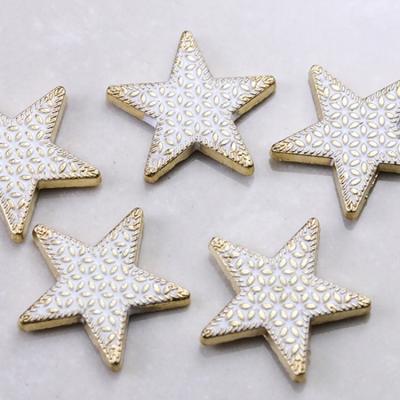 China Free sample factory decorative five-pointed star brass hot fix stud for garment accessories for sale