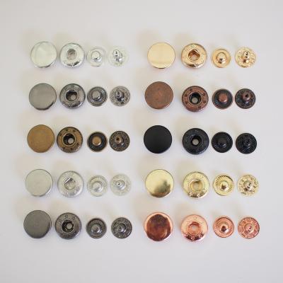 China New Style Any Color Available Brass Garment Round Dress Snap Button for Clothing Buttons for sale