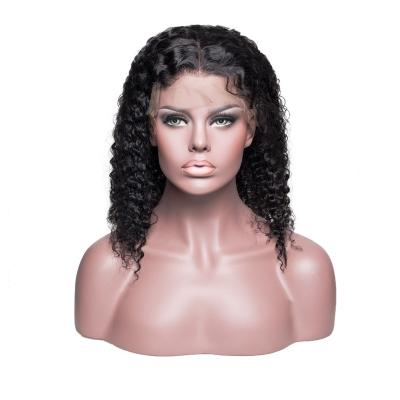 China Water Wave Deep Wave 13x4 Lace Front Human Hair Wigs Lace Front Wigs 100% Virgin Hair Transparent Lace Front Wig for sale