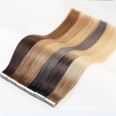 China Can 2022 Wholesale Tape In Hair Extensions 100human Hair Tape In Hair Extensions for sale