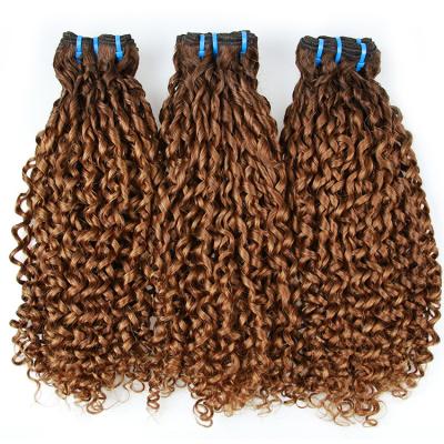 China Can Double Pulled Spring Pissy Funmi Hair Weave Real Humar Curly Hair Iron Curl 100% Small Curly Braids Hair Bundles for sale