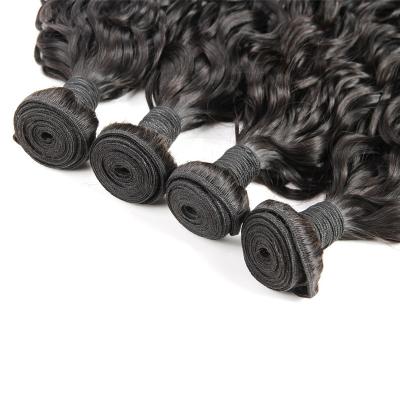 China Can Iron Raw Unprocessed Human Remy Brazilian Virgin Water Wave Hair Virgin Hair Wholesale Sellers, 100% Brazilian Water Wave Hair Bundles for sale