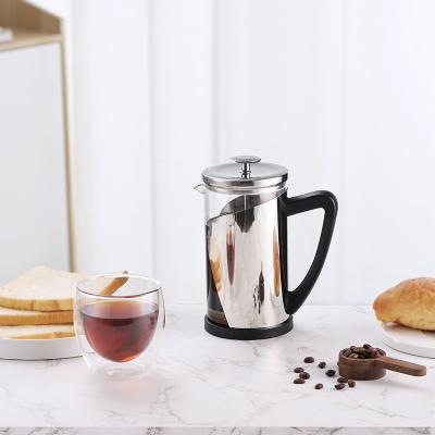 China WITH LID and Borosilicate Glass Factory Hot Sale Stainless Steel Coffee Maker French Press Pot for sale