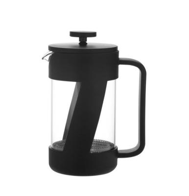 China WITH LID 600ML French Press Single French Borosilicate Coffee Maker Heat Resistant Glass Border French Press for sale