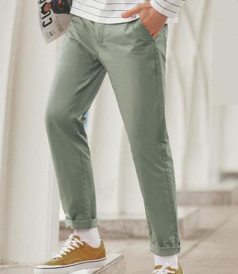 China New Style Anti-Static Cotton Pants 100% Solid Color Pants Casual Pants Men Clothing for sale