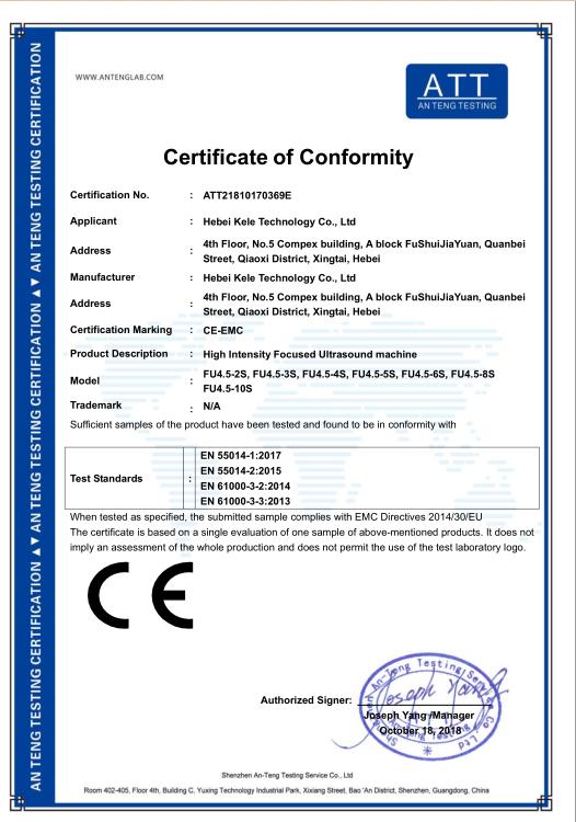 CE - Hebei Kele Technology Co., Ltd.