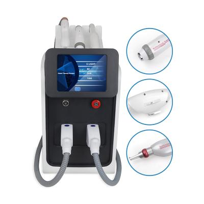 China Pigment Removal 3 in 1 Elight Beauty Equipment Single IPL SHR RF ND YAG Laser Tattoo Remaoval Hair Remover Machine for sale