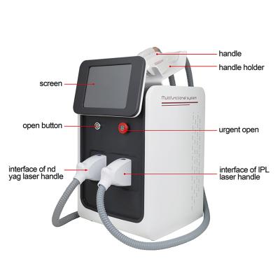 China Pigment removal 3 in 1 multifunctional beauty machine high quality choose shr laser hair removal tattoo removal machine for sale