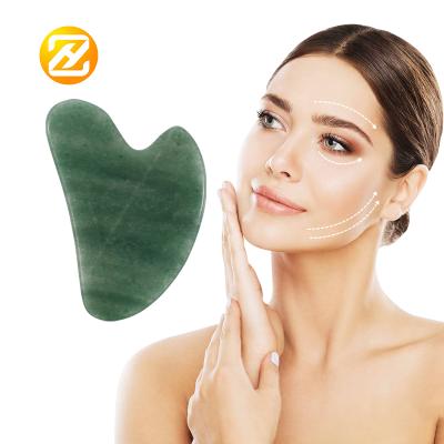 China Factory price comfortable natural jade agate gua sha massage roller stone gourd rose quartz gua sha for sale