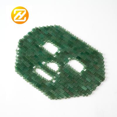 China Wholesale Jade Face Stone Tool Comfortable Relax Full Skin Green Jade Face Eye Tools for sale