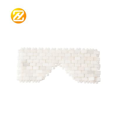 China Comfortable High Quality Comfortable Jade Pearl Eye Mask Jade White Eye Mask for sale