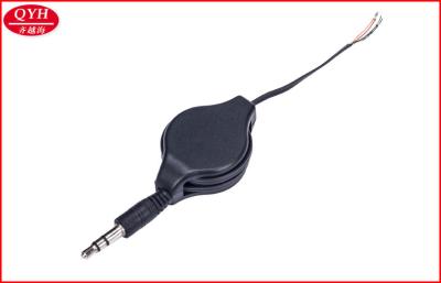 China Semi finished male to open cable Retractable Power Cord 0.8 meter for sale